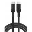 Powertech Καλώδιο Φόρτισης Type C σε Type C 1m 100W 20Gbps Μαύρο (PTR-0136)