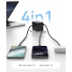 Usams Φορτιστής-Αντάπτορας Ταξιδίου USB & 2x USB-C Universal 25W Μαύρος (CC309TC01)