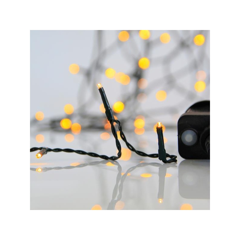 Eurolamp 900 Led (3mm) Θερμά 44.95m με Πράσινο Καλώδιο & Πρόγραμμα (600-13521)