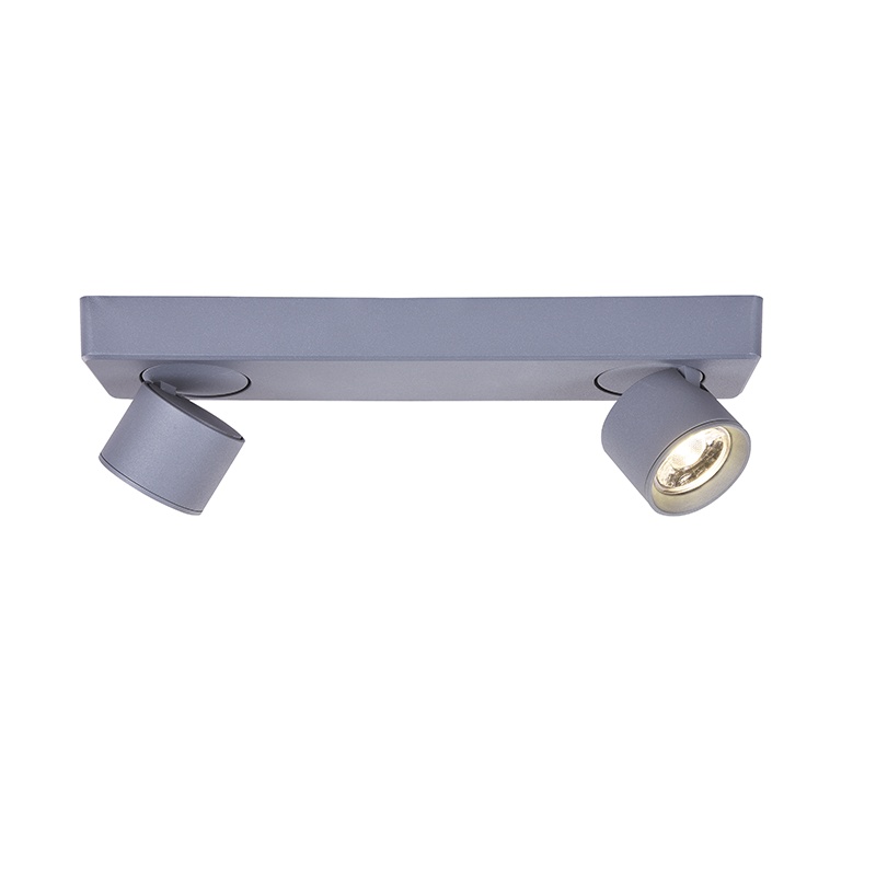 Aca Led Δίφωτο Φωτιστικό Οροφής - Τοίχου 10W 3000K Γκρι (RA33LEDS32GY)