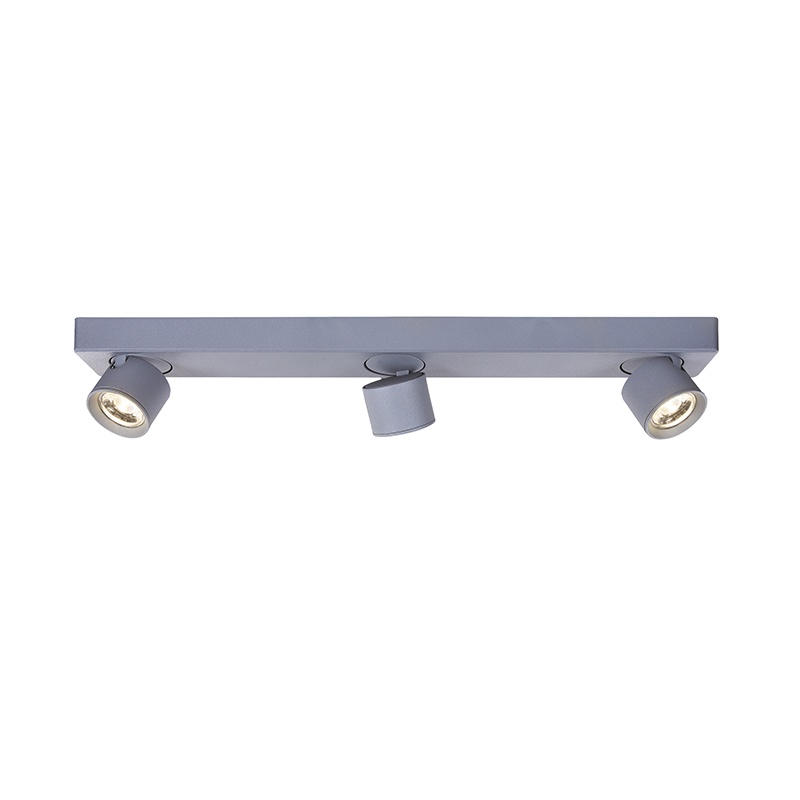 Aca Led Τρίφωτο Φωτιστικό Οροφής - Τοίχου 15W 3000K Γκρι (RA33LEDS54GY)