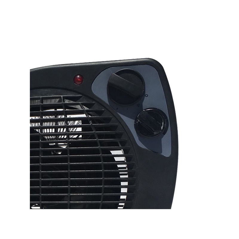 Eurolamp Αερόθερμο Δωματίου 2000W IP20 Μαύρο (300-41205)