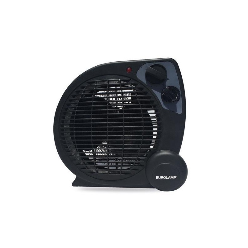 Eurolamp Αερόθερμο Δωματίου 2000W IP20 Μαύρο (300-41205)