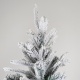 Eurolamp Δέντρο Έλατο Χιονισμένο Ελβετία με Ξύλινο Κορμό στη Βάση 210cm (600-30646)