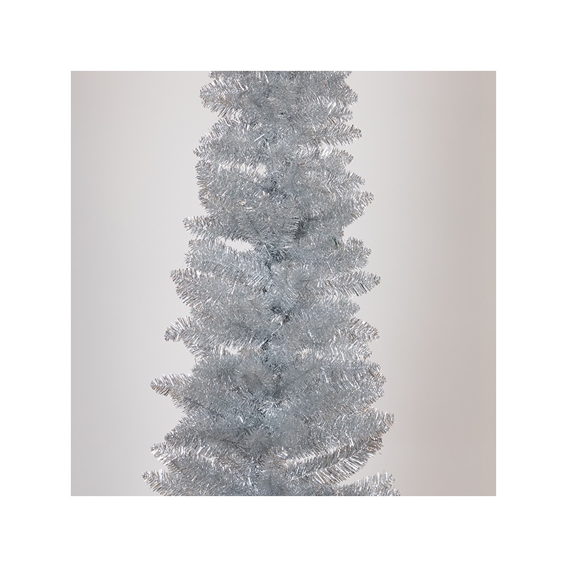 Eurolamp Δέντρο Ασημί Super Slim 210cm (600-30669)