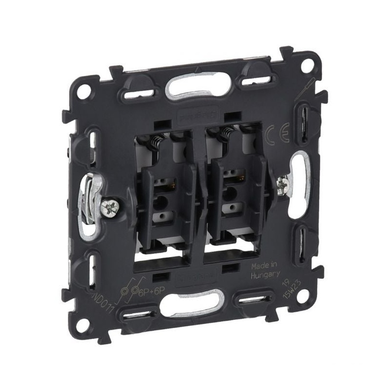 Μηχανισμός Valena Life Διπλού Μπουτόν Μεταγωγικου 6Α (752018)