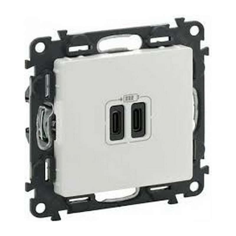 Πρίζα Valena Life 2xUSB Φόρτισης Τύπου C 3000MA WHITE (753107)