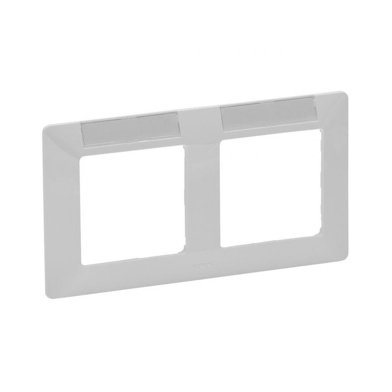 Πλαίσιο Valena Life 2 Θέσεων + Ετικέτα Επιγραφης White (754012)