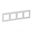 Πλαίσιο Valena Life 4 Θέσεων White/Chrome (754034)