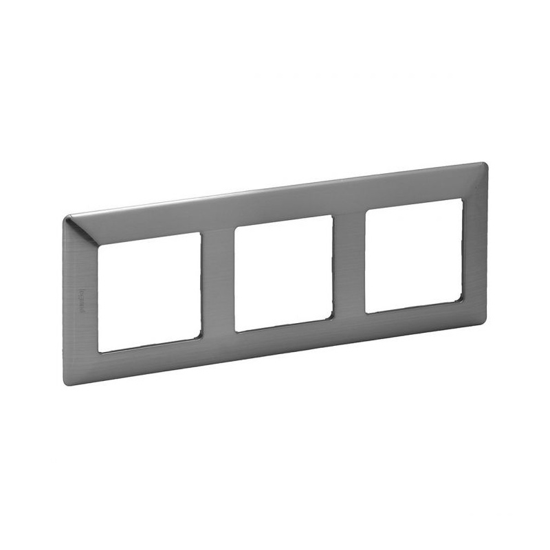 Πλαίσιο Valena Life 3 Θέσεων Inox Style (754153)
