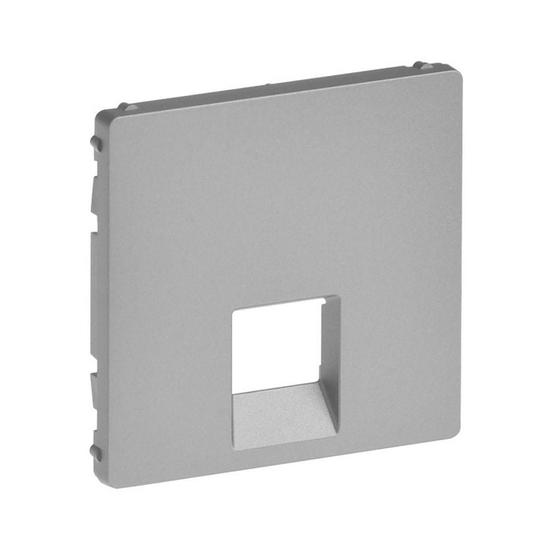 Πλακίδιο Πρίζα Valena Life RJ11/RJ45 Aluminium (755412)