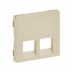 Πλακίδιο Πρίζα Valena Life 2xRJ11/RJ45 Ivory (755421)