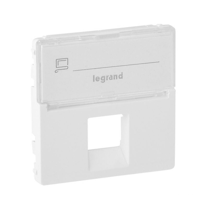 Πλακίδιο Πρίζα Valena Life RJ11/RJ45 & Ετικέτα White (755470)