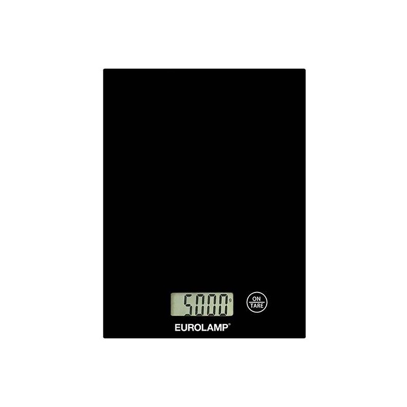 Eurolamp Ψηφιακή Ζυγαριά Koυζίνας ως 5kg Γυάλινη Μαύρη (300-70038)