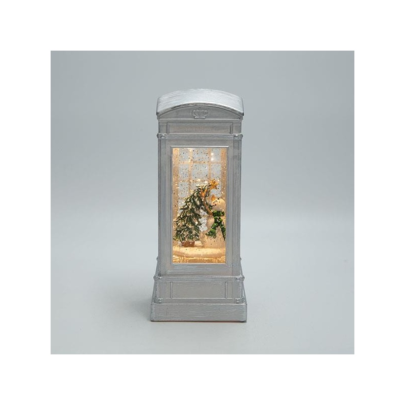 Eurolamp Τηλεφωνικός Θάλαμος με Χιονάνθρωπο (600-48143)