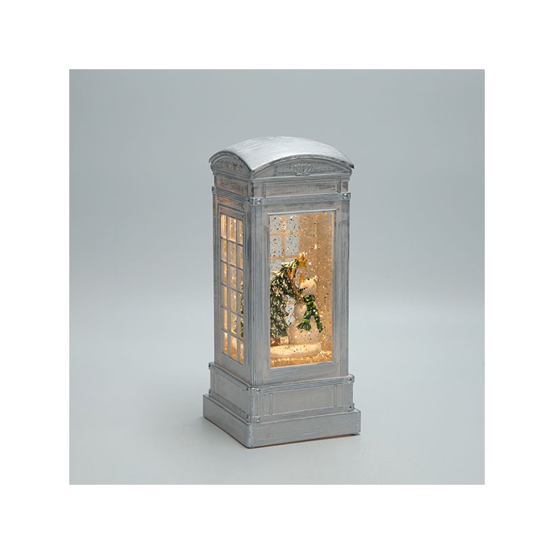Eurolamp Τηλεφωνικός Θάλαμος με Χιονάνθρωπο (600-48143)
