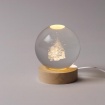 Eurolamp Φωτιζόμενη Μπάλα - Άγιος Βασίλης & Δέντρο (600-47061)