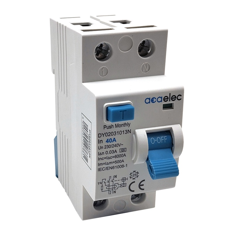 Διακόπτης Διαρροής 40A 2P 230V Κατηγορίας 30mA Α-Type (DY02031013N)
