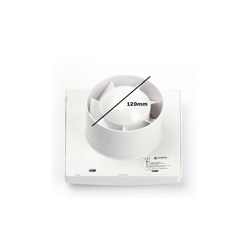 Dospel Rico 120 S Επιτοίχιος Εξαεριστήρας Ø120 Λευκός (007-4201)