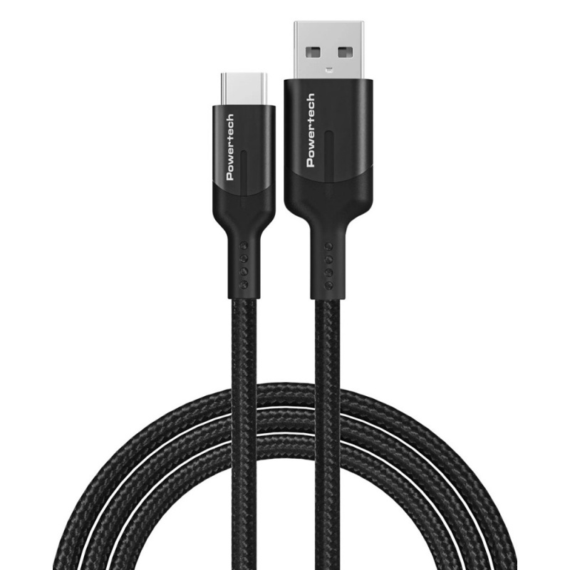 Powertech Καλώδιο Φόρτισης USB σε Type C 1m 60W 5Gbps Μαύρο (PTR-0134)