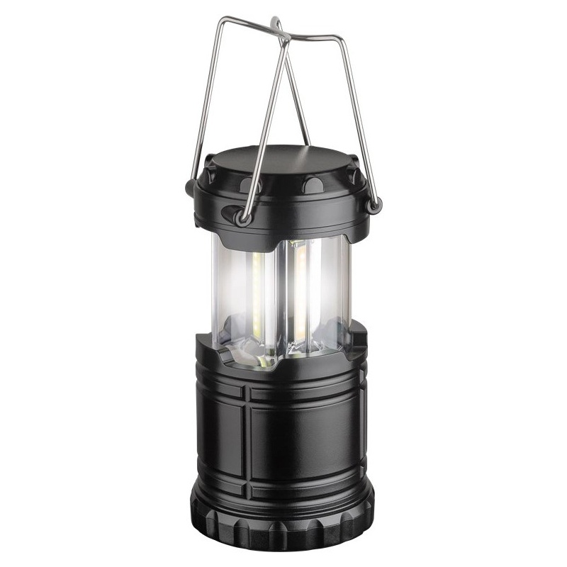 Goobay Led Φορητό Φωτιστικό Camping Πτυσσόμενο 3W 6800K Μαύρο (60357)