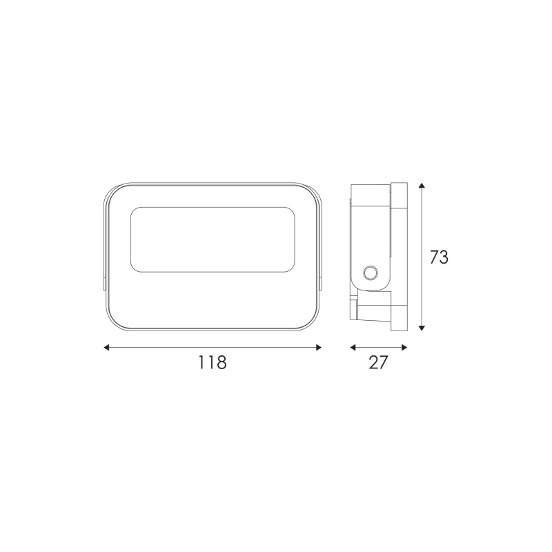 ACA LED SMD Λευκός προβολέας N 10W 120° CCT (N10CCTW)