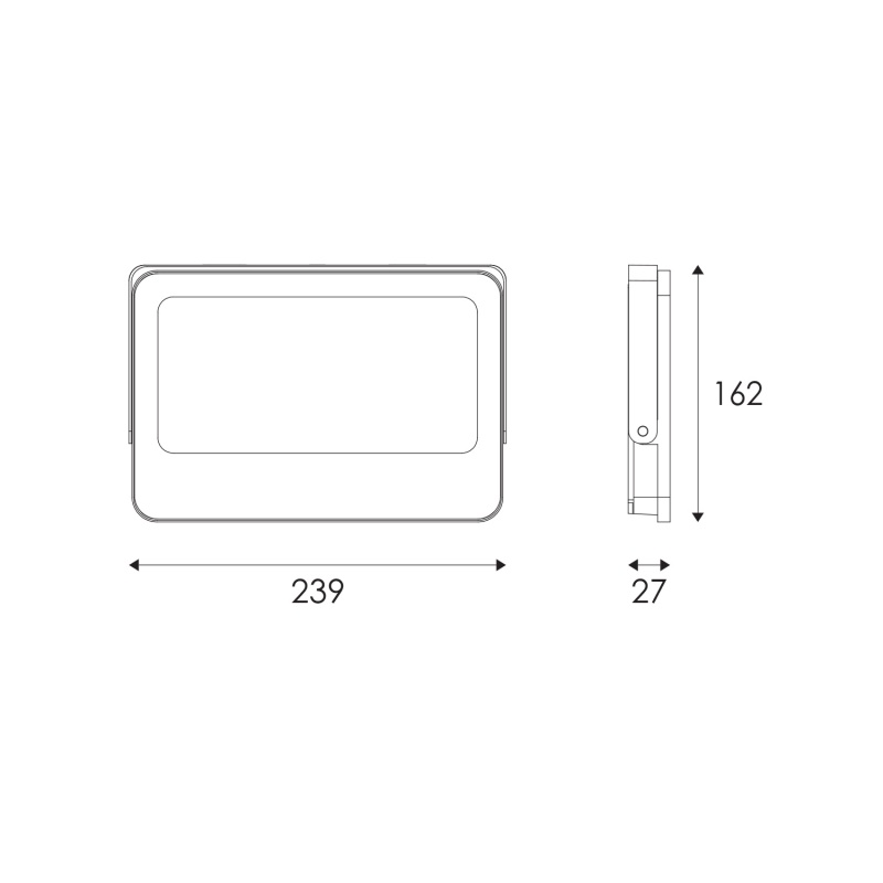 ACA LED SMD Λευκός προβολέας N 100W 120° CCT (N100CCTW)
