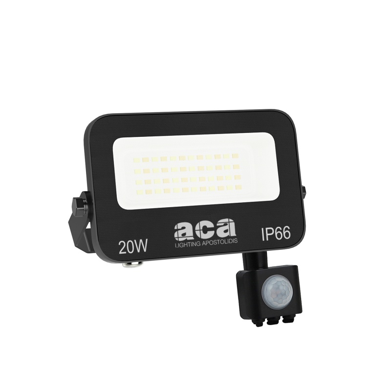 ACA LED SMD προβολέας με αισθητήρα κίνησης N 20W 120° CCT (N20CCTS)