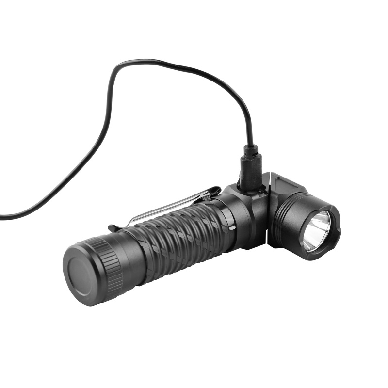 Φακός Led Σπαστός Επαναφορτιζόμενος 1500lm με Μαγνήτη Μαύρος (FL8079)