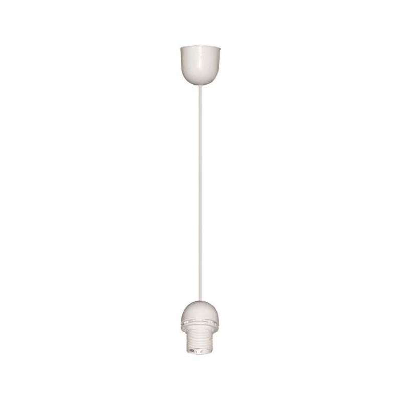 Eurolamp Ανάρτηση με Ροδέλα Ε27 Λευκή (147-23100)