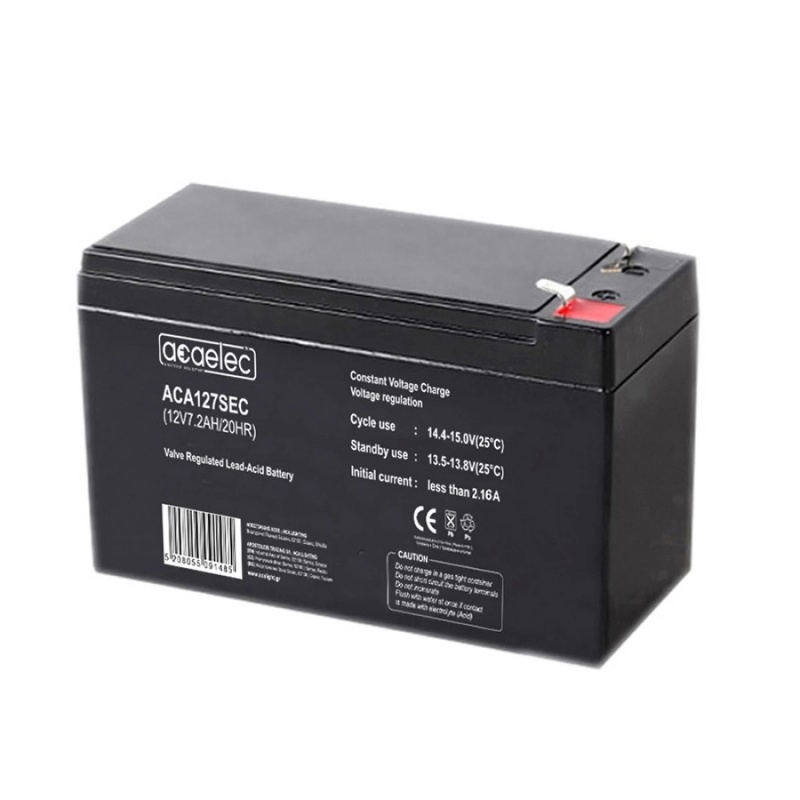 Acaelec Μπαταρία Μολύβδου (SECURITY/ALARM) 12V 7.2Ah (ACA127SEC)