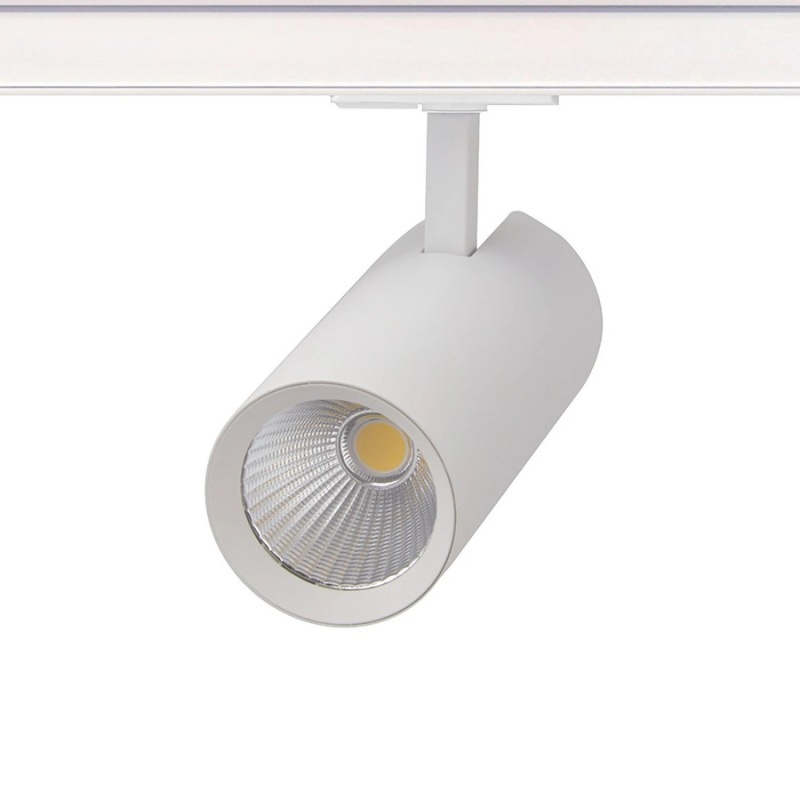 Aca Σποτ ράγας LED COB 2 καλωδίων 27W 4000K 36° Αμμώδες Λευκό (SOLINE2740W2)