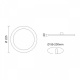 Spotlight LED SMD Adjustable panel 18W 120° 4000K με Αισθητήρα Κίνησης (6727)