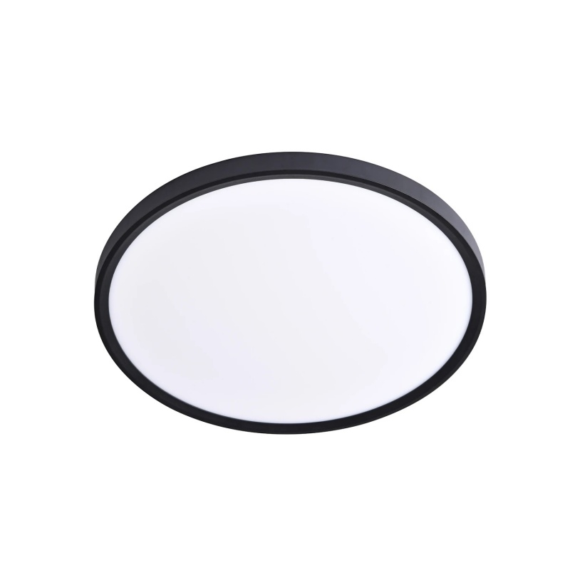 Aca Led Πλαφονιέρα 50W Ø60 CCT Μαύρη (VEL50CCTB)