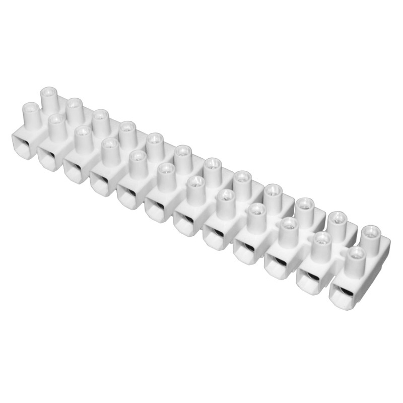 Adeleq Κλέμα Πολυπροπυλενίου 25mm Λευκή (8-025)