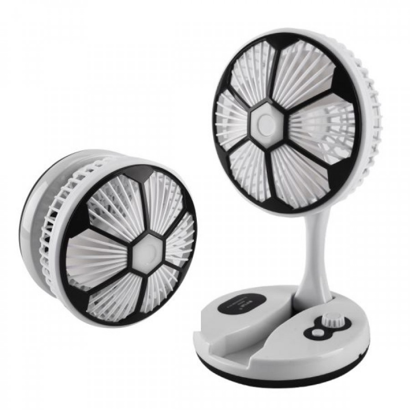 Spotlight Ανεμιστήρας Γραφείου Σπαστός Επαναφορτιζόμενος 16cm 2W Λευκός (3275)