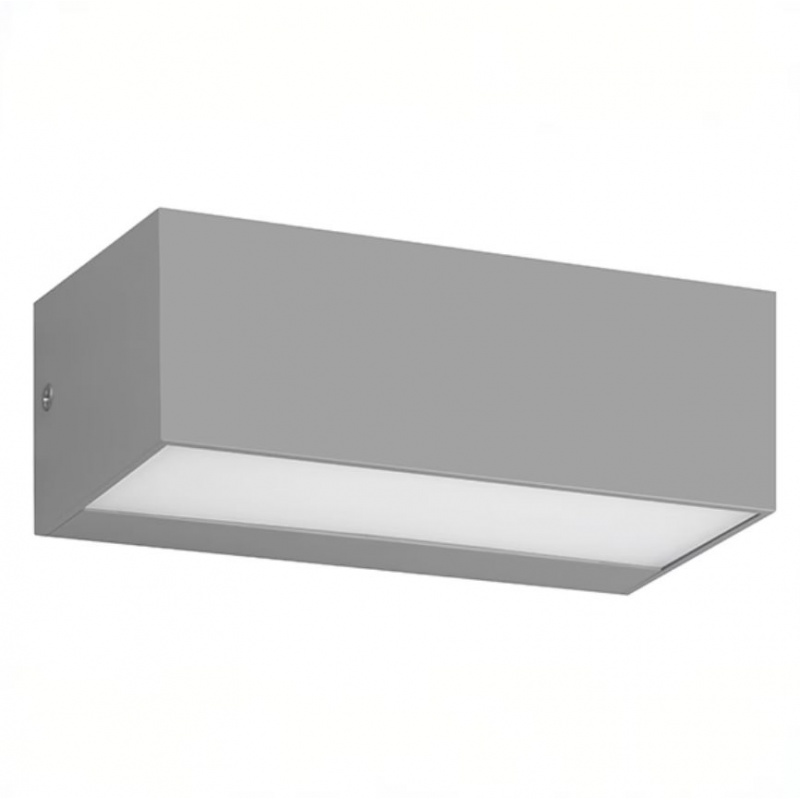 Arte Illumina Φωτιστικό Τοίχου LED 12W 230x90x100 3CCT IP65 Γκρι LIMA (145-52130)