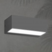 Arte Illumina Φωτιστικό Τοίχου LED 12W 230x90x100 3CCT IP65 Γραφίτης LIMA (145-52131)