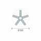 Spotlight Ανεμιστήρας Οροφής E27 52cm DC30W 5 Πτερυγίων Λευκός (3293)