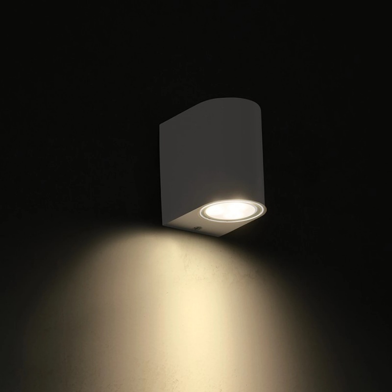 Aca Led Επιτοίχιο Φωτιστικό Αλουμινίου Λευκό 4W 3000K (LG2201W)