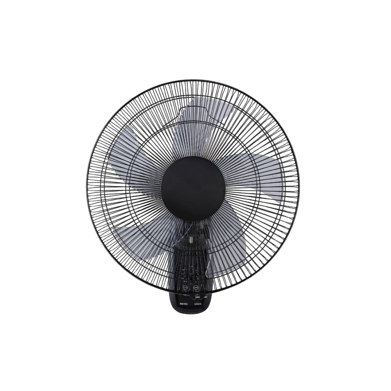 Aca Ανεμιστήρας Τοίχου AC 50W Φ45 με Τηλεχειριστήριο Μαύρος (FANWFPB20R)