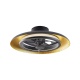 Aca Ανεμιστήρας Οροφής LED CCT 55cm DC15W 8 Πτερυγίων Μαύρο-Χρυσό (FAN3231168)
