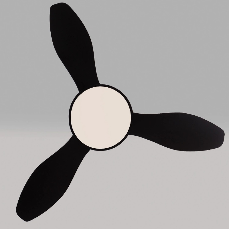Aca Ανεμιστήρας Οροφής 120cm DC40W 3 Πτερυγίων Μαύρος (FANRX48013B)