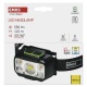 Emos Led Επαναφορτιζόμενος Φακός Κεφαλής 550lm Hybrid Μαύρος (P3546)