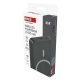 Emos Power Bank Αλουμινίου 10000mAh 20W+Wireless συμβατό με MagSafe Γκρι (B0551GY)