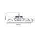 Aca Led SMD φωτιστικό τύπου καμπάνας MERIL 60W - 80W - 100W 5000K (MERIL681050)