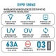 PowerPro DVPR SNK63 Ψηφιακός Μονοφασικός Επιτηρητής Τάσης 2P με Ενσωματωμένο Ρελέ Ισχύος 63A (53100122063)