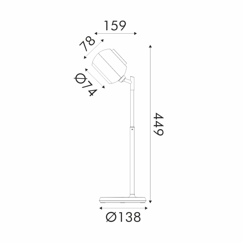 Aca Led Φωτιστικό Γραφείου 6W CCT 250lm Μαύρο (BL1017BK)
