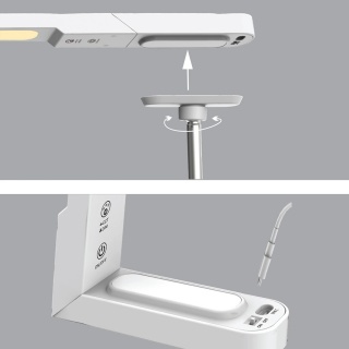 Aca Led Φωτιστικό Γραφείου 8W CCT 400lm Μαύρο (BL1001BK)