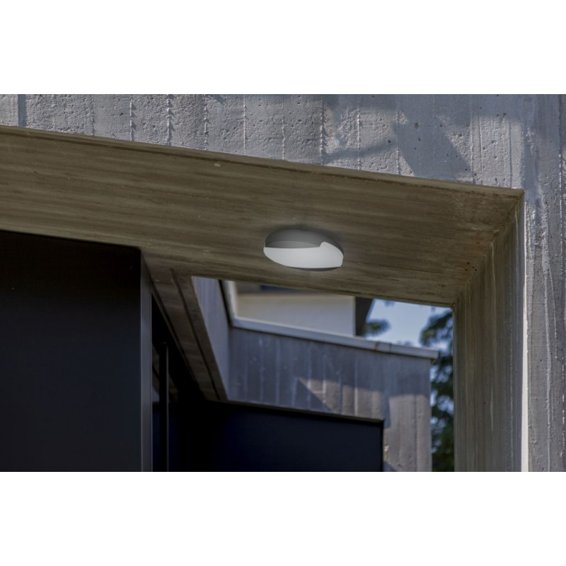 Lutec Sweep Led Φωτιστικό Οροφής 23.5W CCT Σκούρο Γκρι IP54 (6303401118)